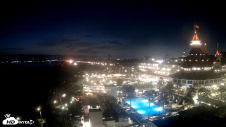 Hotel Del Coronado 4K Fixed Live Cam - Aug 21, 2026, 8:15pm PDT