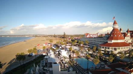 Hotel Del Coronado 4K Fixed Live Cam - Nov 18, 2025, 7:28am PST