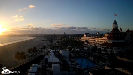 Hotel Del Coronado 4K Fixed Live Cam - Sep 18, 2026, 6:33pm PDT