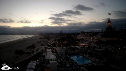 Hotel Del Coronado 4K Fixed Live Cam - Jun 18, 2026, 8:10pm PDT