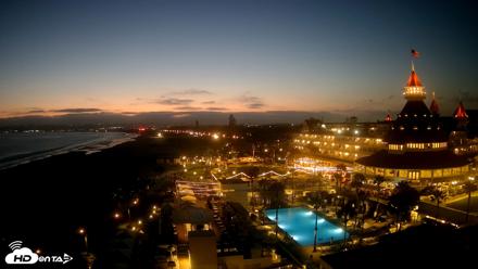 Hotel Del Coronado 4K Fixed Live Cam - Jun 15, 2026, 8:34pm PDT