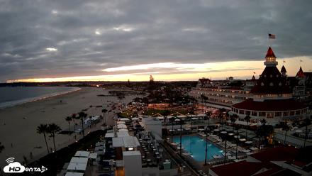 Hotel Del Coronado 4K Fixed Live Cam - Apr 26, 2026, 7:33pm PDT