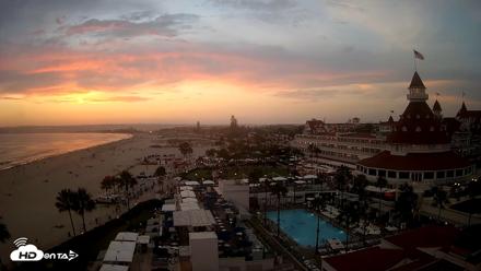 Hotel Del Coronado 4K Fixed Live Cam - Aug 9, 2026, 7:44pm PDT