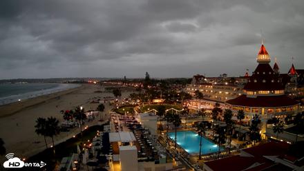 Hotel Del Coronado 4K Fixed Live Cam - Oct 11, 2026, 6:35pm PDT