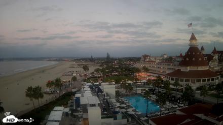 Hotel Del Coronado 4K Fixed Live Cam - Sep 19, 2026, 6:28am PDT