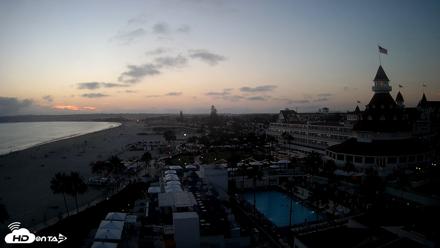 Hotel Del Coronado 4K Fixed Live Cam - Aug 11, 2026, 7:39pm PDT