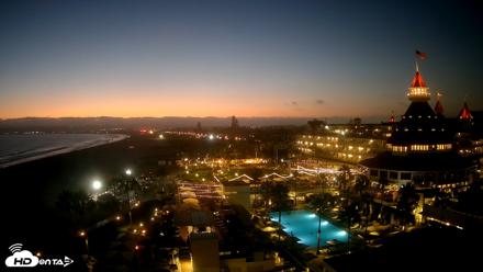 Hotel Del Coronado 4K Fixed Live Cam - Aug 1, 2026, 8:21pm PDT