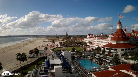 Hotel Del Coronado 4K Fixed Live Cam - Oct 12, 2026, 4:13pm PDT