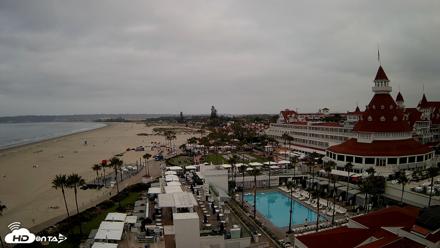Hotel Del Coronado 4K Fixed Live Cam - May 1, 2026, 7:00am PDT
