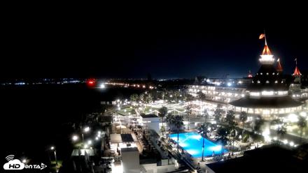 Hotel Del Coronado 4K Fixed Live Cam - Oct 24, 2026, 1:18am PDT