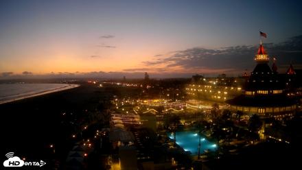 Hotel Del Coronado 4K Fixed Live Cam - Jul 18, 2026, 8:24pm PDT