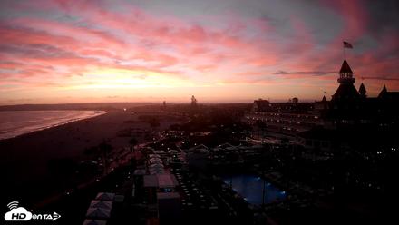 Hotel Del Coronado 4K Fixed Live Cam - Jun 11, 2026, 8:10pm PDT