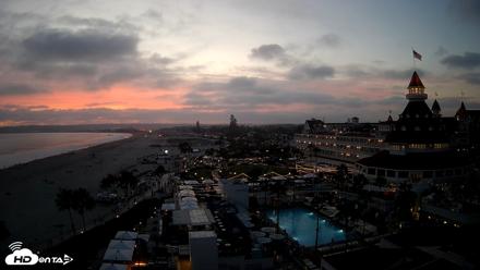 Hotel Del Coronado 4K Fixed Live Cam - Jul 25, 2026, 8:05pm PDT