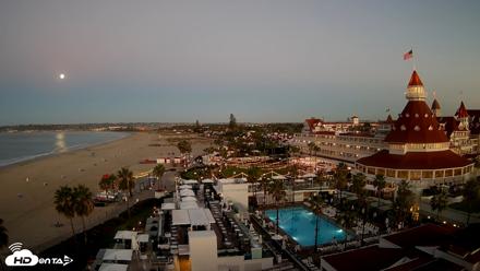 Hotel Del Coronado 4K Fixed Live Cam - Oct 26, 2026, 6:49am PDT
