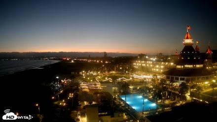 Hotel Del Coronado 4K Fixed Live Cam - Jul 14, 2026, 8:36pm PDT