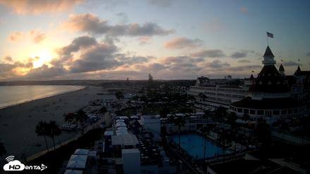Hotel Del Coronado 4K Fixed Live Cam - Aug 11, 2026, 7:21pm PDT