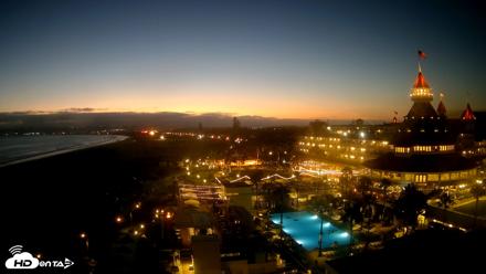 Hotel Del Coronado 4K Fixed Live Cam - Jul 6, 2026, 8:36pm PDT