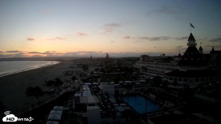 Hotel Del Coronado 4K Fixed Live Cam - Jul 30, 2026, 7:45pm PDT