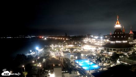 Hotel Del Coronado 4K Fixed Live Cam - Jun 28, 2026, 10:09pm PDT
