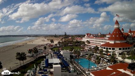 Hotel Del Coronado 4K Fixed Live Cam - Oct 12, 2026, 3:25pm PDT