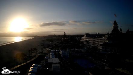 Hotel Del Coronado 4K Fixed Live Cam - May 9, 2026, 7:02pm PDT