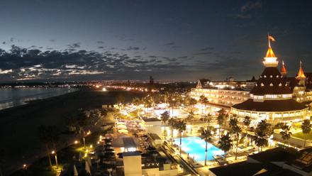 Hotel Del Coronado 4K Fixed Live Cam - Jan 6, 2026, 5:37pm PST