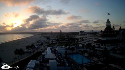Hotel Del Coronado 4K Fixed Live Cam - Aug 11, 2026, 7:21pm PDT