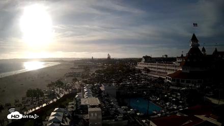 Hotel Del Coronado 4K Fixed Live Cam - Jul 3, 2026, 6:45pm PDT