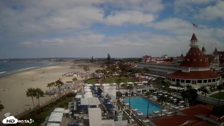 Hotel Del Coronado 4K Fixed Live Cam - Jul 2, 2026, 9:11am PDT