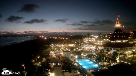 Hotel Del Coronado 4K Fixed Live Cam - Jul 30, 2026, 8:30pm PDT