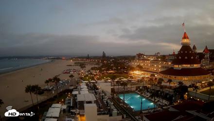 Hotel Del Coronado 4K Fixed Live Cam - Jun 13, 2026, 5:24am PDT