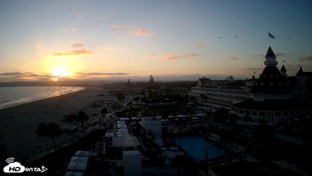 Hotel Del Coronado 4K Fixed Live Cam - Jul 30, 2026, 7:39pm PDT