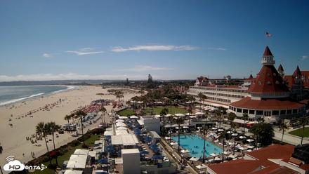 Hotel Del Coronado 4K Fixed Live Cam - Jun 12, 2026, 3:45pm PDT