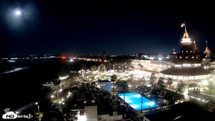 Hotel Del Coronado 4K Fixed Live Cam - Oct 26, 2026, 6:06am PDT