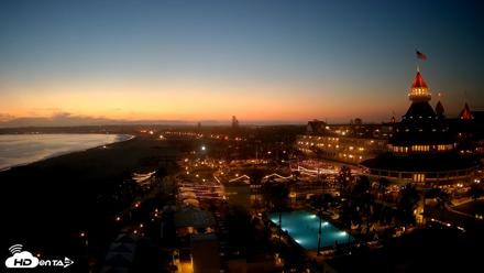 Hotel Del Coronado 4K Fixed Live Cam - Aug 11, 2026, 8:03pm PDT