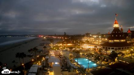 Hotel Del Coronado 4K Fixed Live Cam - Jun 16, 2026, 8:24pm PDT