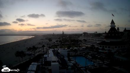 Hotel Del Coronado 4K Fixed Live Cam - Aug 2, 2026, 7:46pm PDT