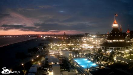 Hotel Del Coronado 4K Fixed Live Cam - Aug 10, 2026, 8:08pm PDT