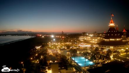 Hotel Del Coronado 4K Fixed Live Cam - Aug 11, 2026, 8:14pm PDT