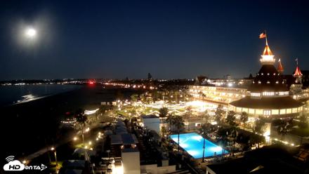 Hotel Del Coronado 4K Fixed Live Cam - Oct 26, 2026, 6:25am PDT