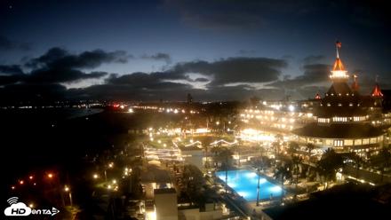 Hotel Del Coronado 4K Fixed Live Cam - Jul 5, 2026, 8:45pm PDT
