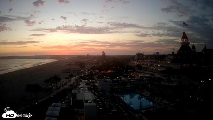 Hotel Del Coronado 4K Fixed Live Cam - Jun 23, 2026, 8:12pm PDT