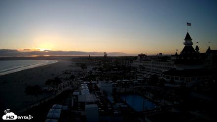 Hotel Del Coronado 4K Fixed Live Cam - Jul 22, 2026, 7:43pm PDT