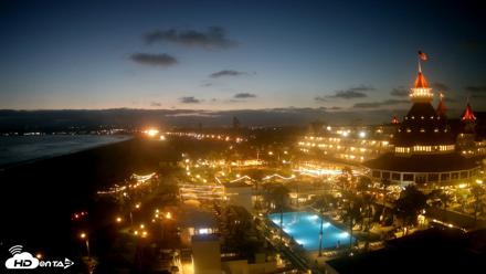 Hotel Del Coronado 4K Fixed Live Cam - Jun 25, 2026, 8:40pm PDT
