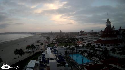 Hotel Del Coronado 4K Fixed Live Cam - Aug 12, 2026, 6:22am PDT