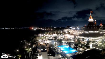 Hotel Del Coronado 4K Fixed Live Cam - Oct 22, 2026, 7:37pm PDT