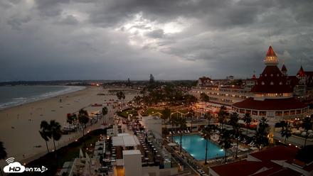 Hotel Del Coronado 4K Fixed Live Cam - Oct 21, 2026, 6:19pm PDT