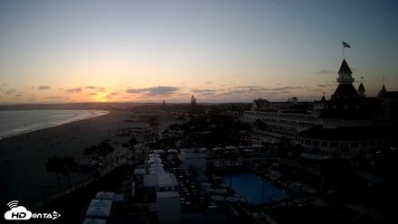 Hotel Del Coronado 4K Fixed Live Cam - Jul 1, 2026, 7:58pm PDT