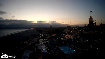 Hotel Del Coronado 4K Fixed Live Cam - Jun 13, 2026, 8:15pm PDT