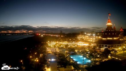 Hotel Del Coronado 4K Fixed Live Cam - Jul 2, 2026, 8:41pm PDT